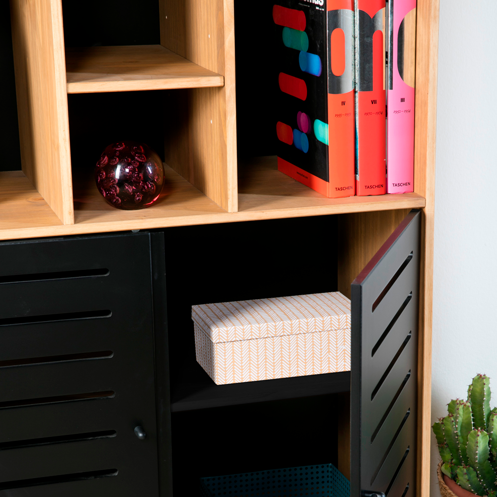 3 Libreria Alessia 2P7H Cera/Negro de MARCKERIC - Imagen 6